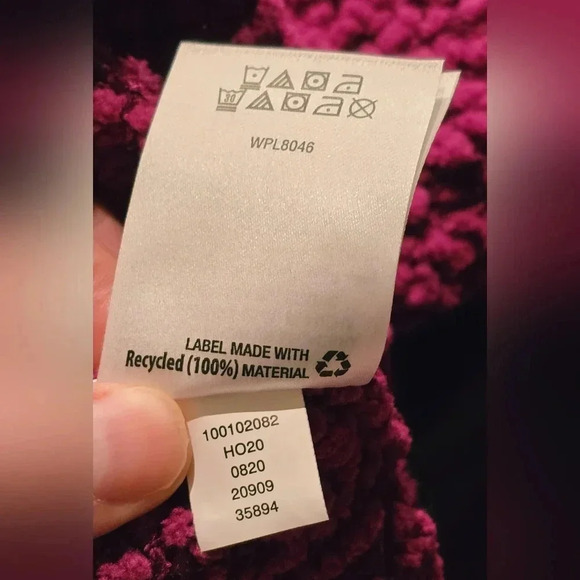 Style & Co, Size Petite XL, Purple Teddy Boucle Chenille Sweater - Picture 8 of 13